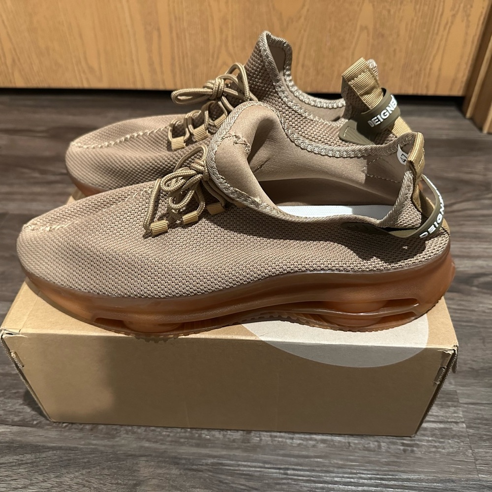 Amazon Men's Taupe Athletic Shoes